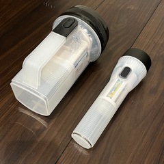 【お譲り先決まりました】懐中電灯大小2個セット　オーム電機