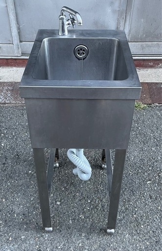 業務用 1槽シンク 幅350×奥450×高さ800(mm) 一層シンク 一層 1層 一槽 流し台 飲食店 手洗いシンク 厨房機材 厨房機器 店舗用品 大阪