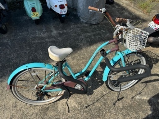 自転車 ビーチクルーザー　レインボー