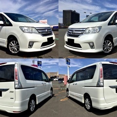 ★緊急★最安！★修復歴なし！★日産★セレナ★ハイウェイスター★FNC26型★4WD!★フル装備！★ナビ！★テレビ！★プッシュスタート!★アイドリングストップ!★パワスラ!★横滑り防止装置!★クルーズコントロール!★車検付き！★寒冷地仕様！★全国格安陸送可能!★カード可!★の画像