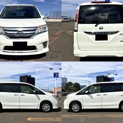 ★緊急★最安！★修復歴なし！★日産★セレナ★ハイウェイスター★FNC26型★4WD!★フル装備！★ナビ！★テレビ！★プッシュスタート!★アイドリングストップ!★パワスラ!★横滑り防止装置!★クルーズコントロール!★車検付き！★寒冷地仕様！★全国格安陸送可能!★カード可!★の画像