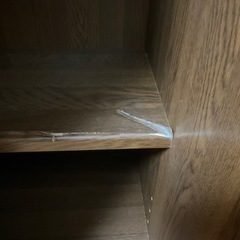 ガラス戸付き　スライド書棚の画像