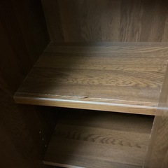 ガラス戸付き　スライド書棚の画像