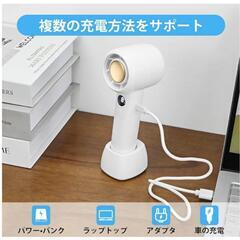 ポータブルミニファン 携帯扇風機 手持ち扇風機 USB充電式 3段階風量調節の画像