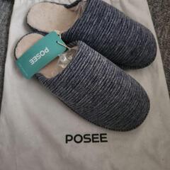 POSEE スリッパ 柔らかい ルームシューズ 軽量 保温 24㎝の画像