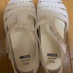 BREEZE   ジェリーサンダル　女の子用　17.0の画像