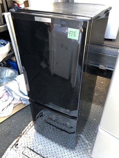 NO 478 🌈福岡市内配送設置無料✨🌈 MR-P15A-B 冷蔵庫 サファイアブラック [146L /2ドア /右開きタイプ]