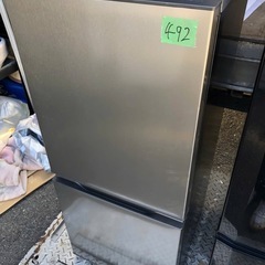 NO 492  🌈福岡市内配送設置無料✨🌈　冷蔵庫 シルバー A...
