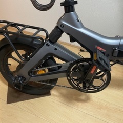 AiDDE 電動アシスト折りたたみ式自転車「ブルー」の画像
