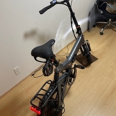 AiDDE 電動アシスト折りたたみ式自転車「ブルー」