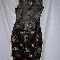 花柄ドレス 刺繍柄 チャイナドレス ロング 36 中国 チャイナ服 ワンピース の画像