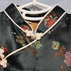 花柄ドレス 刺繍柄 チャイナドレス ロング 36 中国 チャイナ服 ワンピース の画像