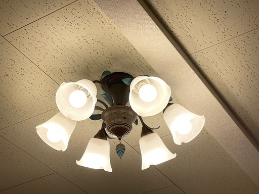 シャンデリア　ヨーロピアン　花　アンティーク