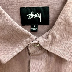 ステューシー　stussy 半袖　ワークシャツ　パープルの画像