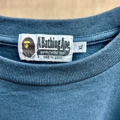 A Bathing Ape エイプ　ロングスリーブTシャツ　キラキラ　プリントの画像