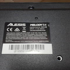 Alesis Melody54 電子ピアノ キーボード 54鍵盤 アレシス 楽器 （本体のみ） 動作確認済みの画像