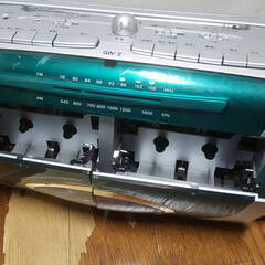 創和 GW-2 Wラジカセ オーディオ機器　本体のみ 動作確認済み ダブル カセット　ダビング　ジャンクにての画像