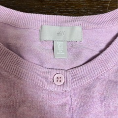 H&M カーディガン ピンクの画像