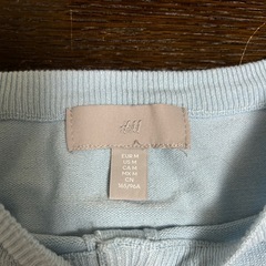 H&Mカーディガン 水色の画像