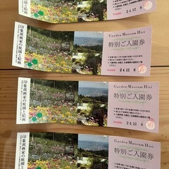 出産間近のため早く連絡がついた方優先にします　招待券　入園券　比...