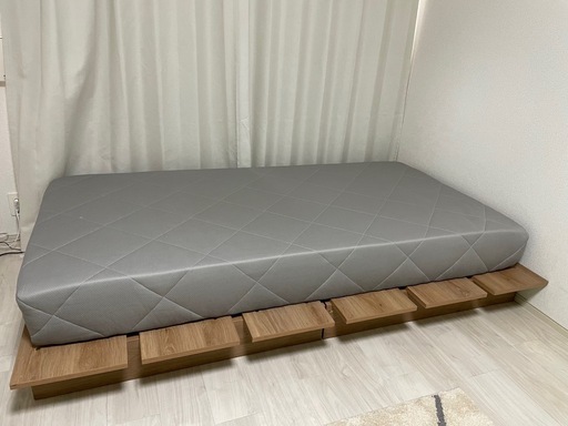 LOWYA ロウヤ［シングル］ベッド　ベッドフレーム　マットレスセット