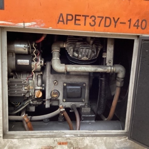 明治機械コンプレッサーAPET37DY-140 ジャンク品(動作未確認