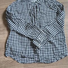 ジャイロモトマチ　ギンガムチェックシャツブラウス