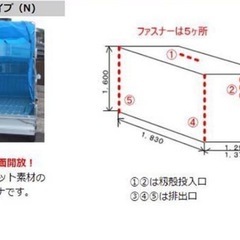 籾がらコンテナ 軽トラック用 3反   の画像