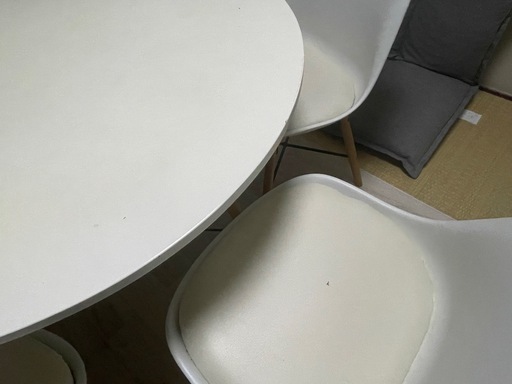 [お取引中]5人用ダイニング丸テーブルセット