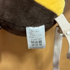 【お話し中】ハチさん　ごっつん防止　転倒防止　クッション　リュックの画像