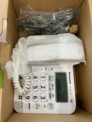 【新品★美品★保証書つき】 パナソニック VE-GD27DW ワイヤレス電話　取扱説明書付き