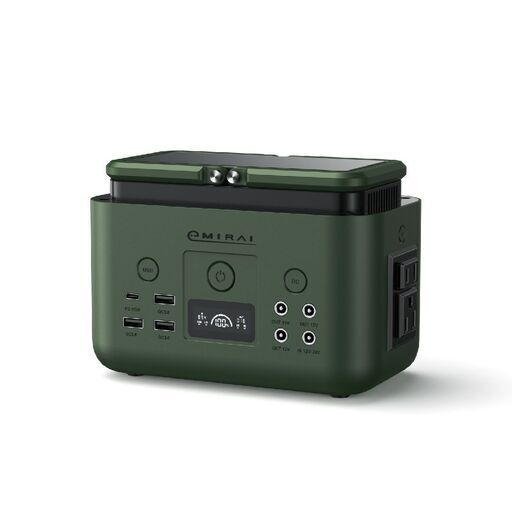 日本イープラスミライポータブル電源【EMR310】AC出力200W 登山釣りソロキャンプの相棒に  手のひらサイズ