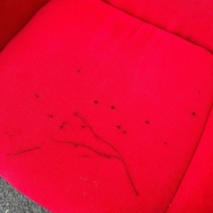 インテリアチェアー2台　
レッドの画像