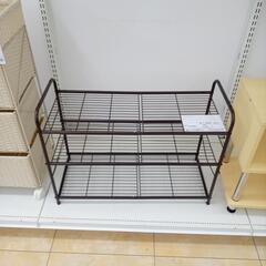 ★ジモティ割あり★  シューズラック ブラウン H68.5×D2...