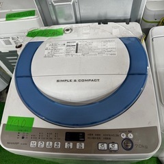 ご来店時、ガン×2お値引き‼️ SHARP(シャープ) 2016年製7.0 kg 洗濯機?