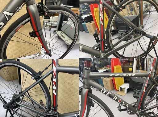 DE ROSA TEAM08 ロードバイク 520mm カンパニョーロ ベローチェ 2×10 デローザ チーム 700×24C 自転車 札幌市手稲区