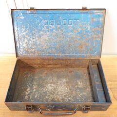 昭和 レトロ アンティーク ヴィンテージ TOOL BOX アイアン ツールボックスの画像