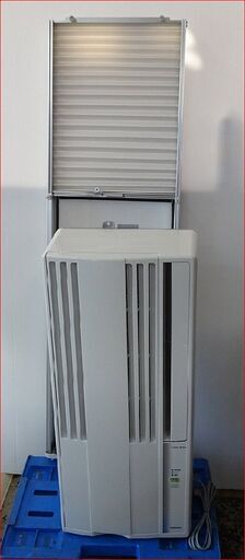 【￥27000-】◆コロナ 窓用エアコン 冷房専用 CW-1622R 2022年製 窓枠エアコン 枠付き