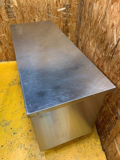 a(6660) マルゼン キャビネット作業台 両開き 厨房機器 飲食店 引き戸付き作業台 収納 直接取引き歓迎 大阪 W1500D60