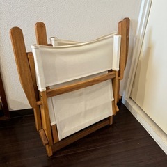 【木製 ローチェア 2脚】キャンプ ロースタイル 
アウトドアの画像