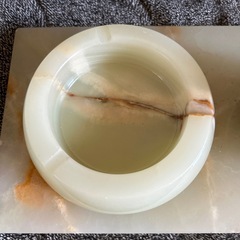 大理石  翡翠  灰皿セットの画像