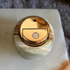 大理石  翡翠  灰皿セットの画像