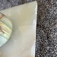 大理石  翡翠  灰皿セットの画像