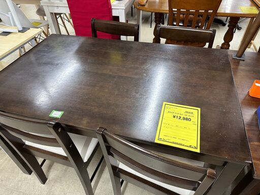 ジモティ来店特価!!　4人ダイニングセット　ニトリ　ダークブラウン　　J-0963