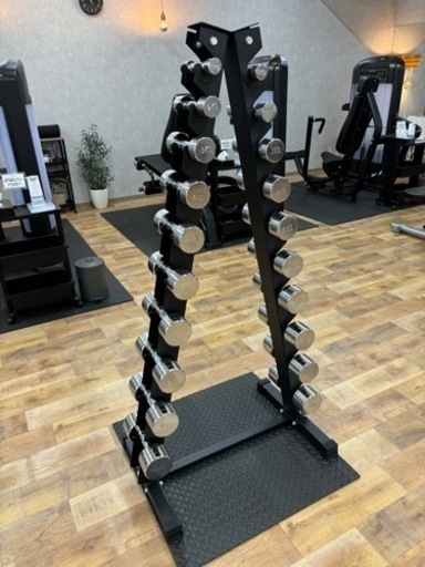 クロームダンベル、ラックセット