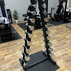 クロームダンベル、ラックセット