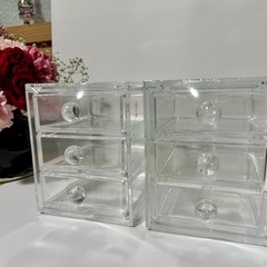 新品未開封*総額2,980-*ニトリ*アクリル小物ケース×２個の画像