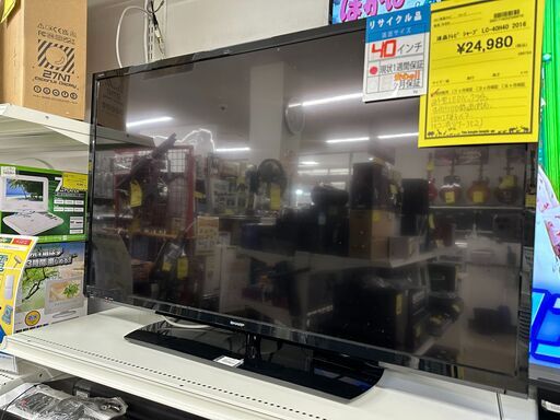 ジモティ来店特価!!　液晶テレビ　シャープ　LC-40H40　　2016　　J-0970