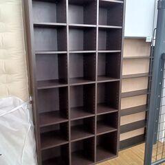 ★ジモティ割あり★  本棚 ダークブラウン H180×D29×W...