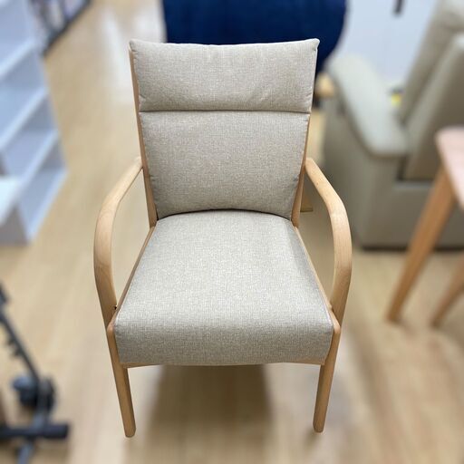 【レガストック川崎本店】ニトリ Nコレクション C-27肘付き ダイニングチェア ナチュナル
